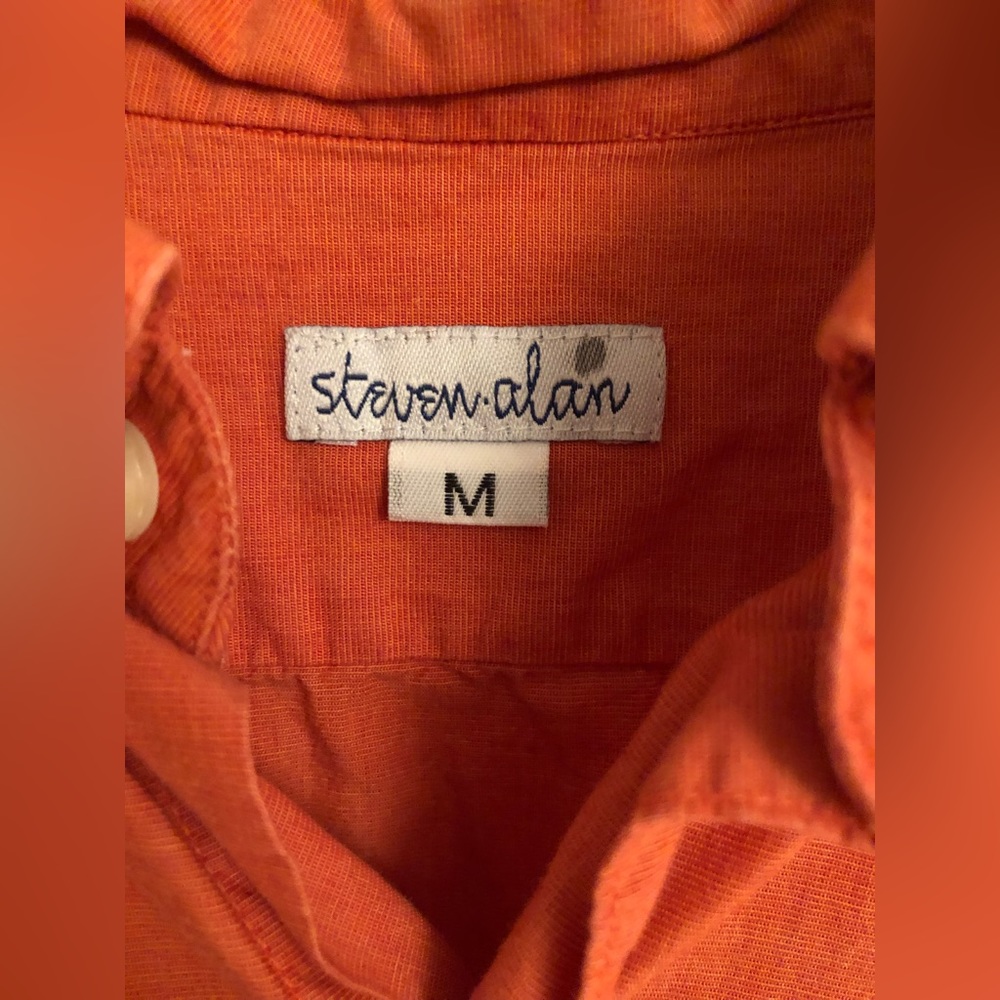 Steven Alan Orange Button-Down Shirt (M)